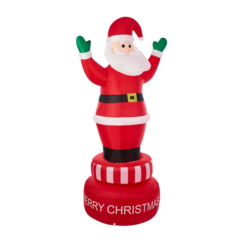 Tinseltown 2.4M Christmas Inflatable Spinning Santa Claus with LED Light