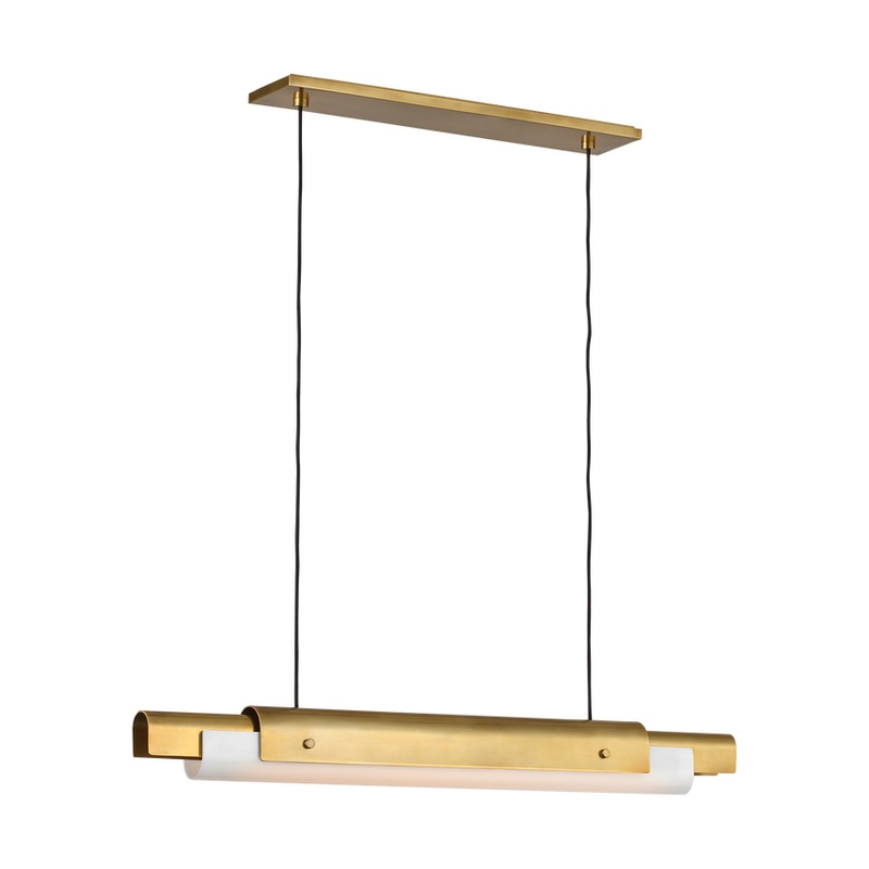 Ambrose 36 Linear Chandelier Hand Rubbed Antique Brass