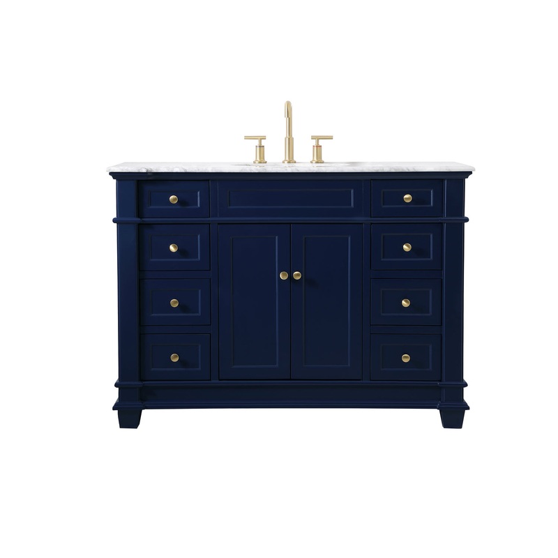 Bathroom Vanity Set from the Wesley Collection in Blue Finish by Elegant Lighting