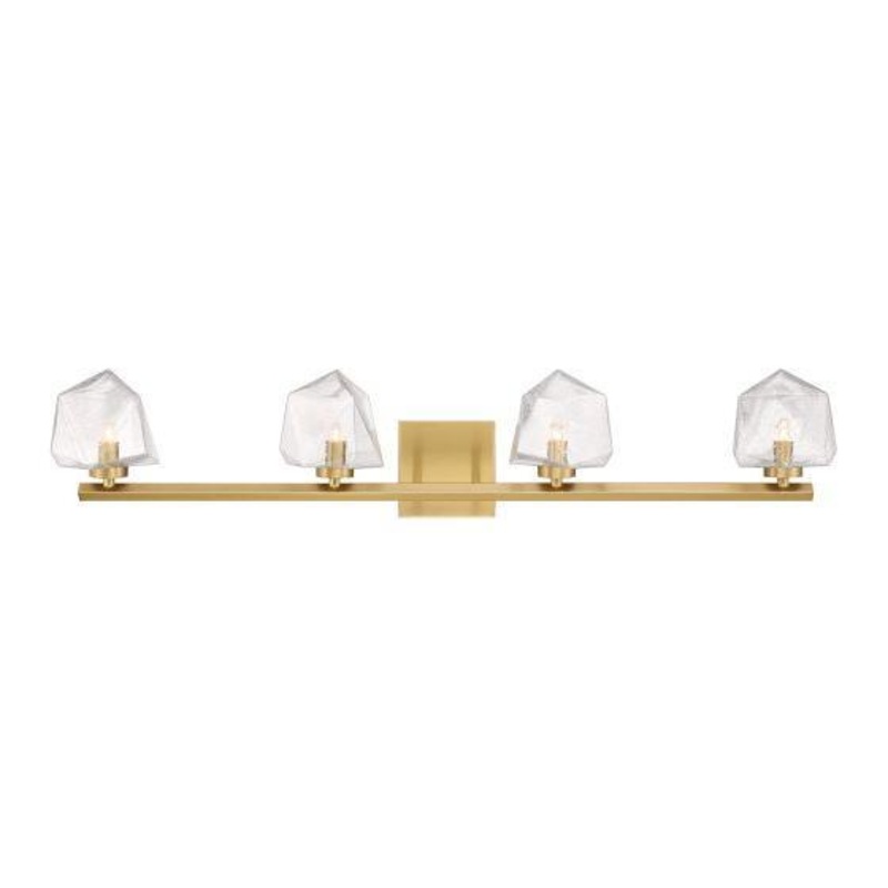 Castello 4-Light Bathroom Vanity Light Warm Brass