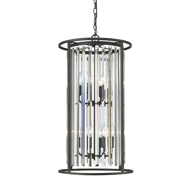 Eight Light Chandelier from the Monarch Collection in Bronze Finish by Z-Lite