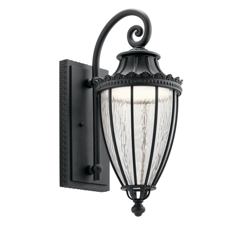 Kichler 49752BKTLED LED Outdoor Wall Mount, Textured Black