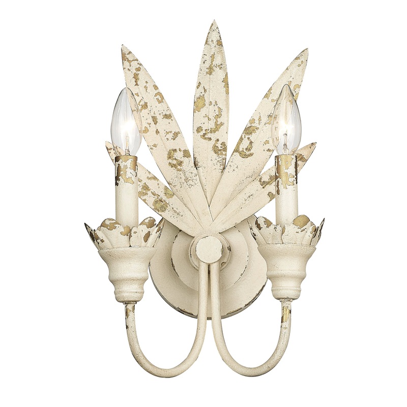 Lillianne Antique Ivory 2 Light Wall Sconce