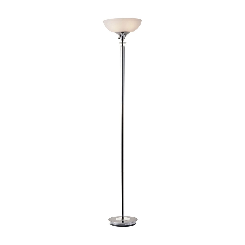 Metropolis 300W Torchiere Chrome