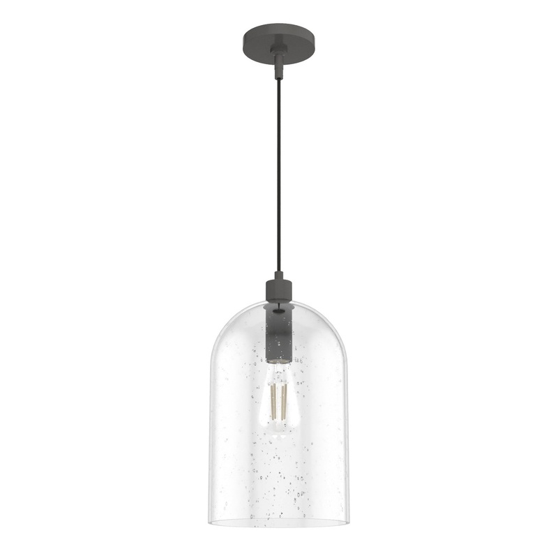 One Light Pendant from the Lochmeade Collection in Noble Bronze Finish by Hunter
