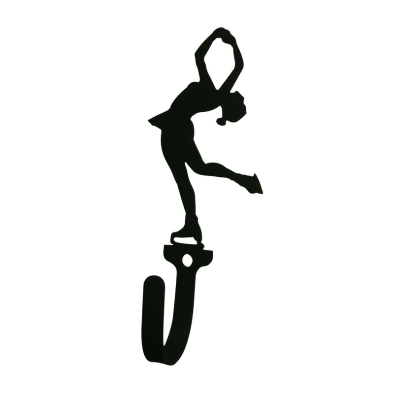 Village Wrought Iron WH-269-S Figure Skater Woman’s Wall Hook Small