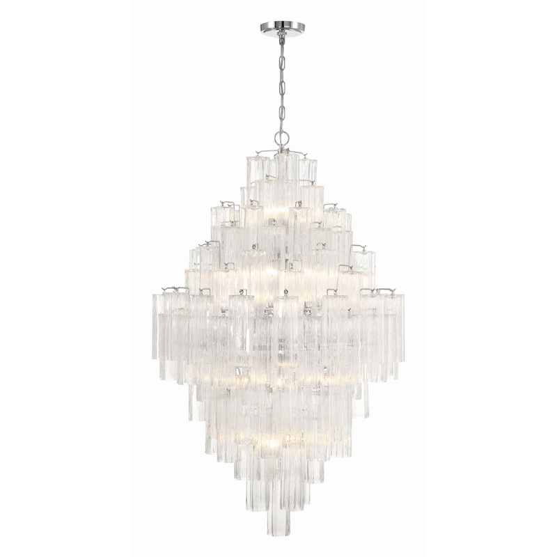 20 Light Chandelier from the Addis Collection in Polished Chrome Finish by Crystorama