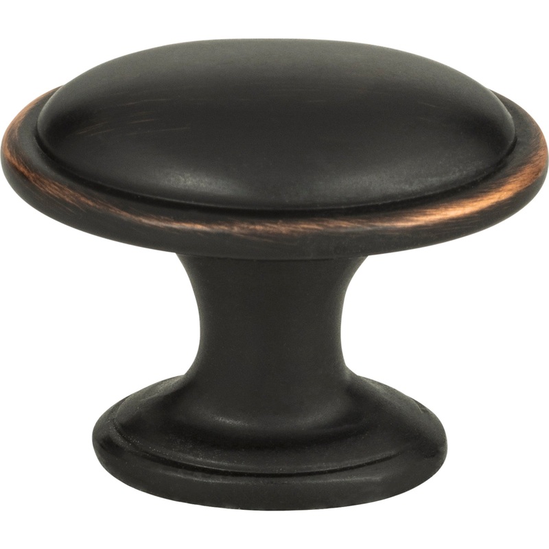 Atlas Homewares Austen Oval Knob 1 5/16 Inch Venetian Bronze