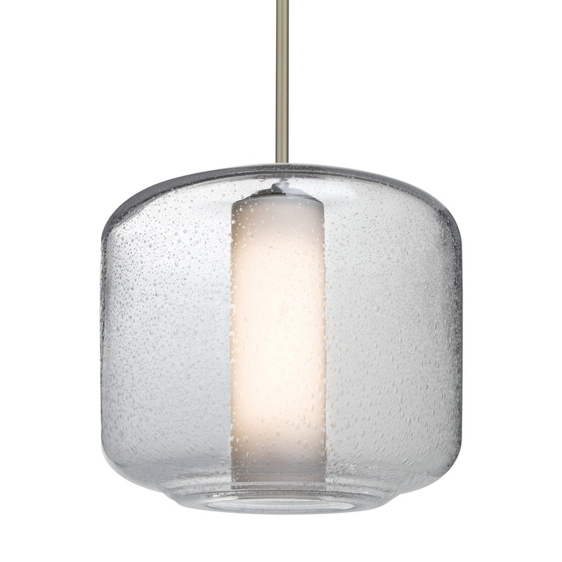 Besa 1TT-NILES10CO-LED-SN Besa Niles 10 Stem Pendant LED Pendant Satin Nickel
