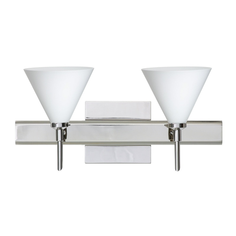 Besa 2SW-512107-CR-SQ Kani Two Light Wall Sconce Chrome (Discontinued)