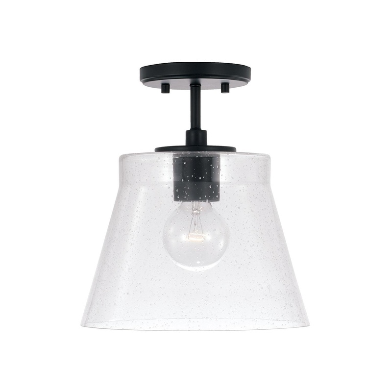 Capital Lighting 346912MB Baker 1 Light Pendant Matte Black