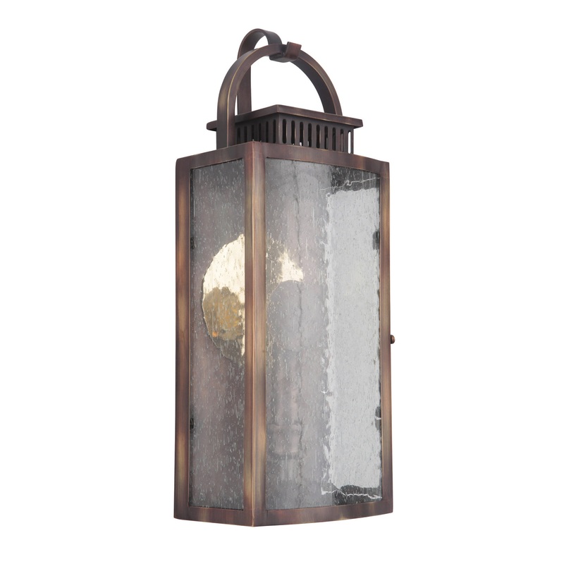 Craftmade ZA1502-WC-LED Hearth One Light Pocket Lantern Weathered Copper (Discontinued)