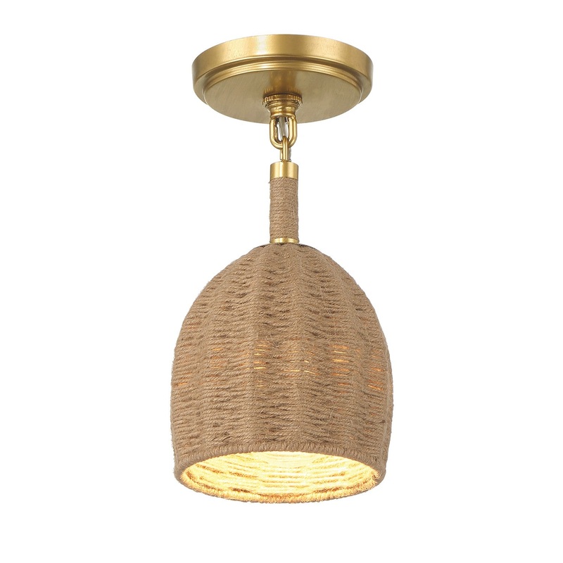 Crystorama JAC-10502-SG_CEILING Jace LED Semi Flush Mount Soft Gold