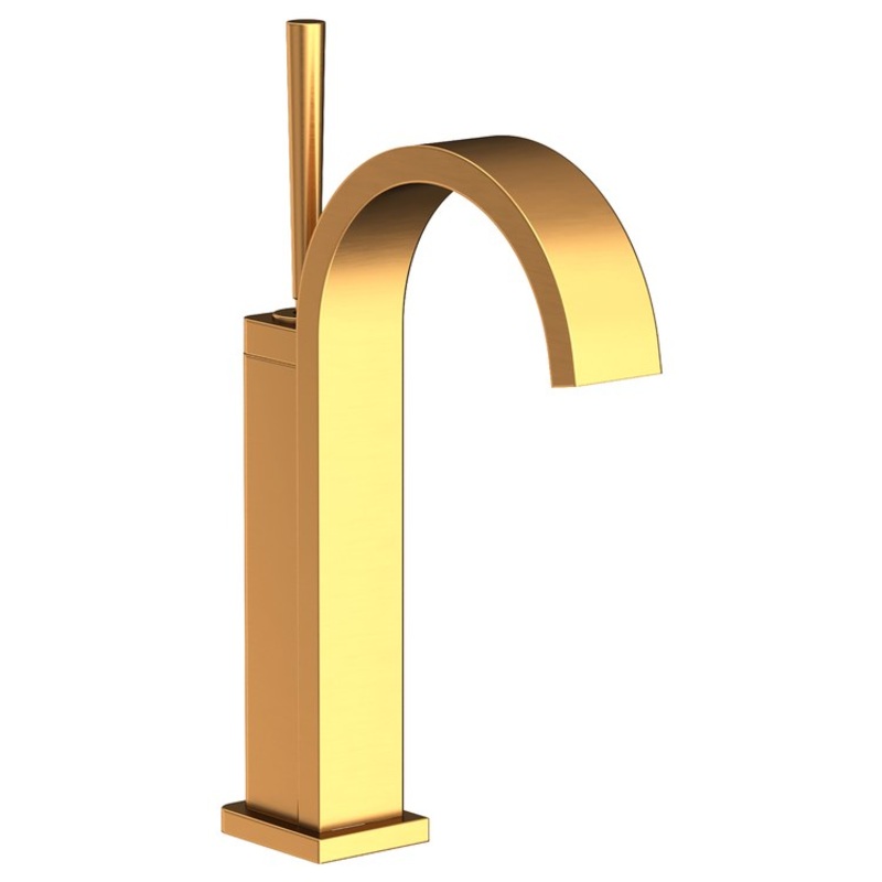 Lavatory Faucet Secant 1 Lever ADA Satin Gold PVD 1.2 Gallons per Minute Brass Spout Height 7-2/5 Inch