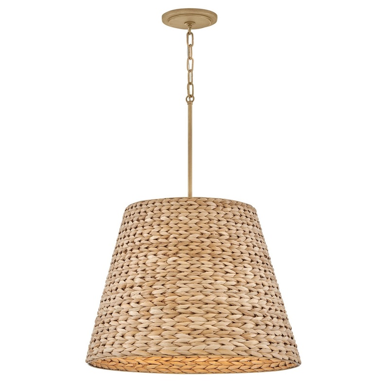 LED Chandelier from the Seabrook Collection in Burnished Gold Finish by Hinkley