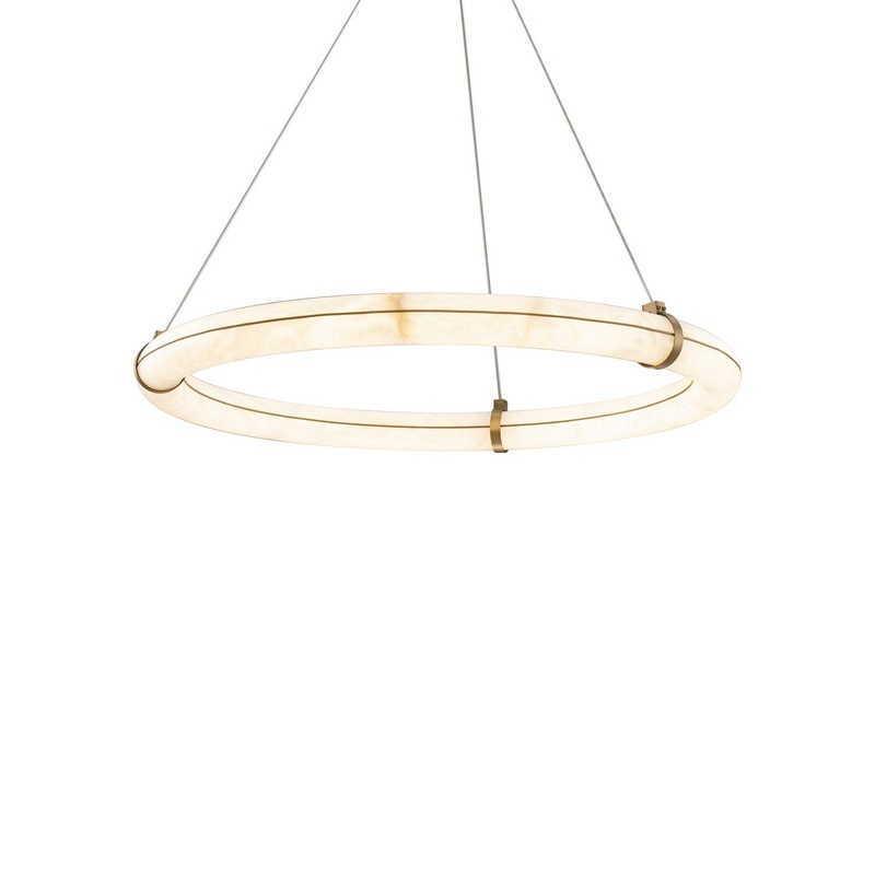 LED Pendant Chandelier from the Clique Collection in Aged Brass Finish by Modern Forms