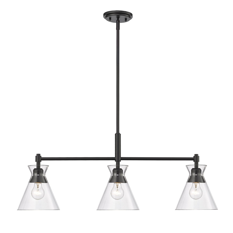 Malta Matte Black Linear Pendant
