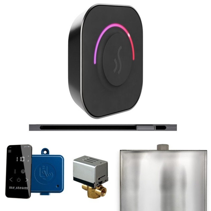 Steam Kit ButlerTouch Linear Satin Steel Control Package for MS90 to MSSUPER3