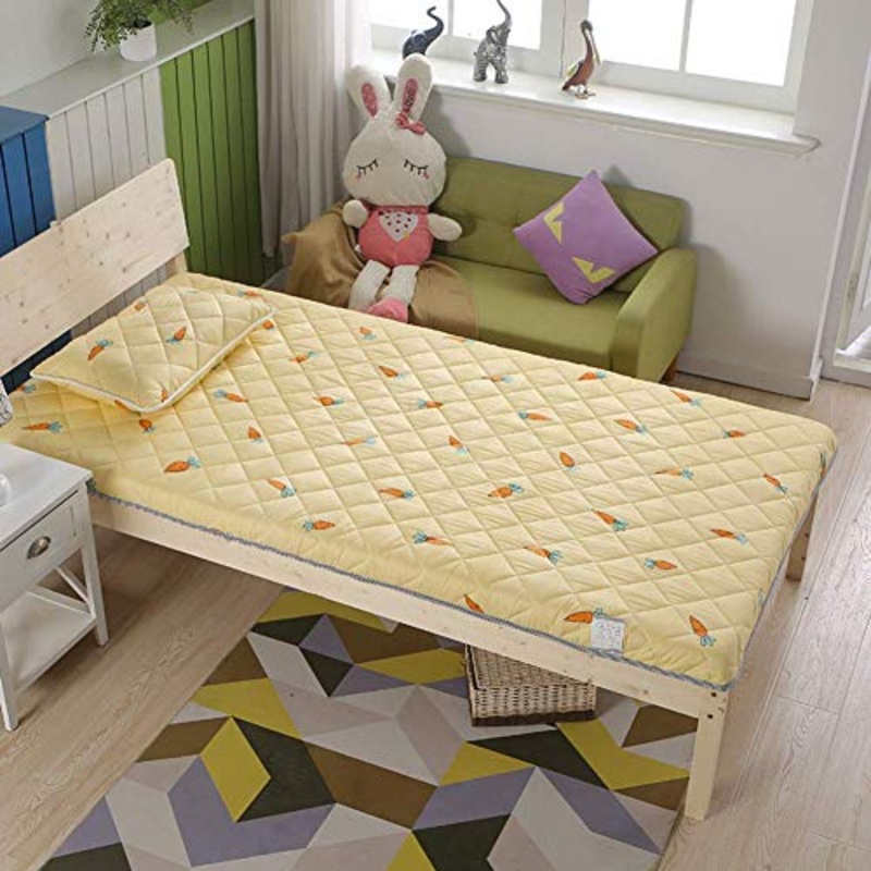Z&HA Tatami Tappetino, 5 cm di Spessore Tappetino futon MattressTopper Tradizionale Giapponese futon ispessite Queen Size Standard Dimensione Dorm,N,90×190 cm