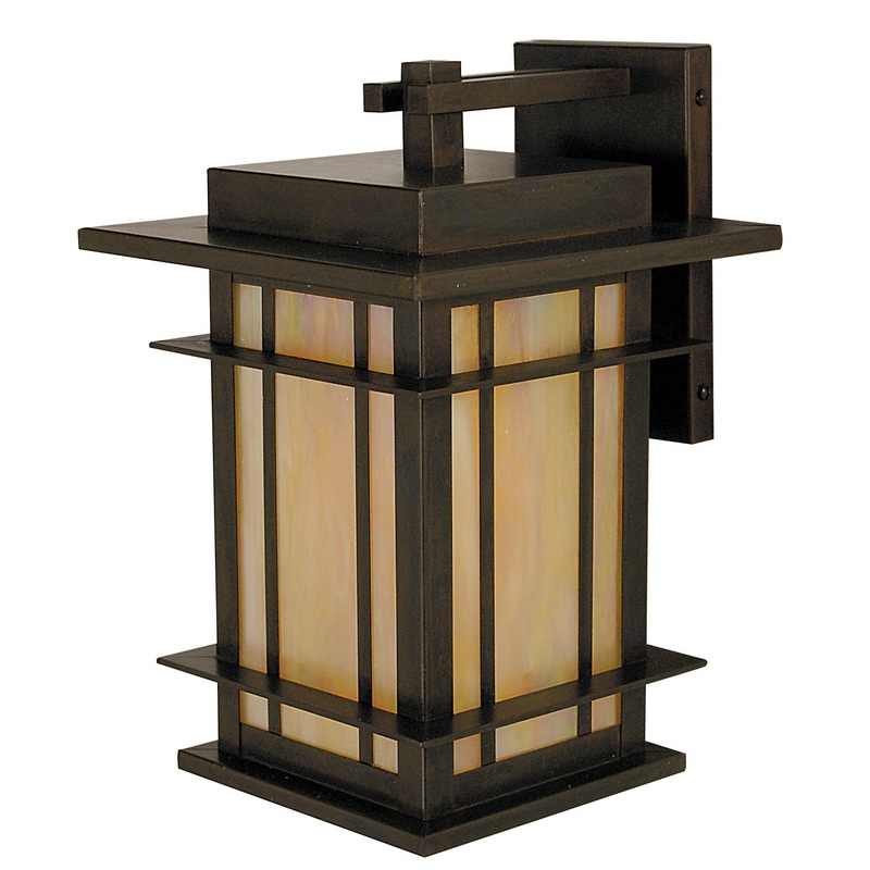 Arroyo OPB-9GW-BZ Oak Park One Light Wall Mount Bronze