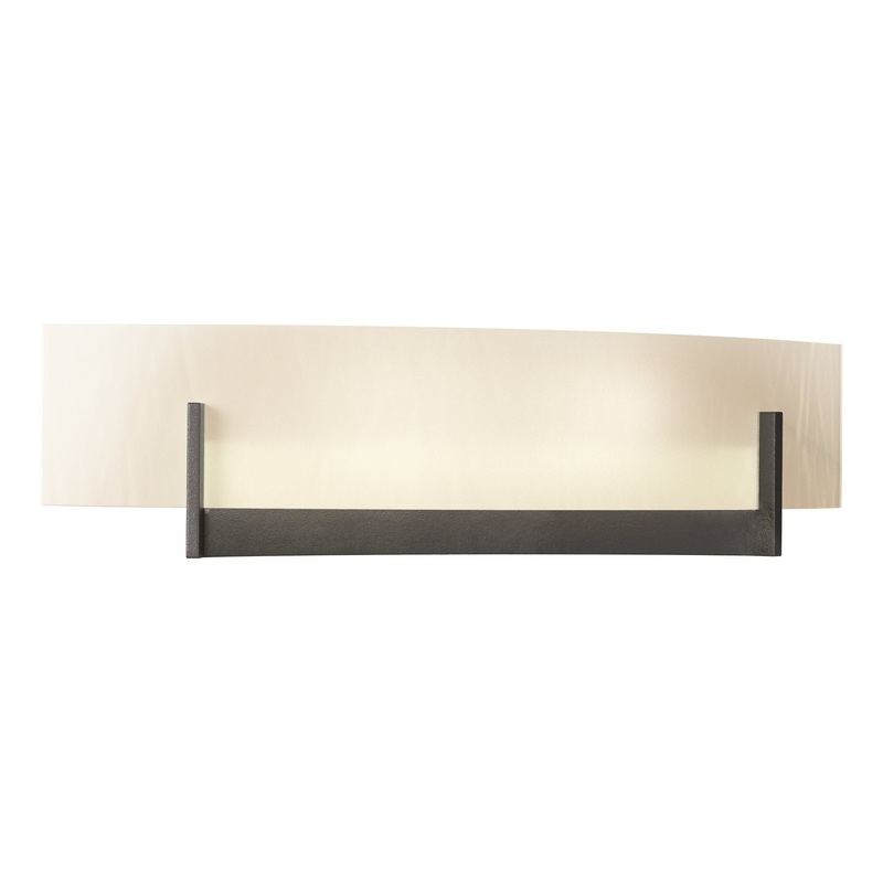 Axis Sconce Oil Rubbed Bronze White Art Glass (BB)