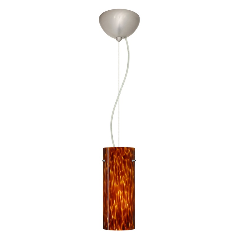 Besa 1KX-412318-LED-SN Stilo One Light Pendant Satin Nickel