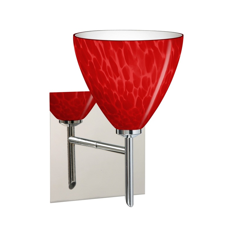 Besa 1SW-1779RC-LED-CR-SQ Besa Mia Mini Sconce with Square Canopy LED Wall Sconce Chrome