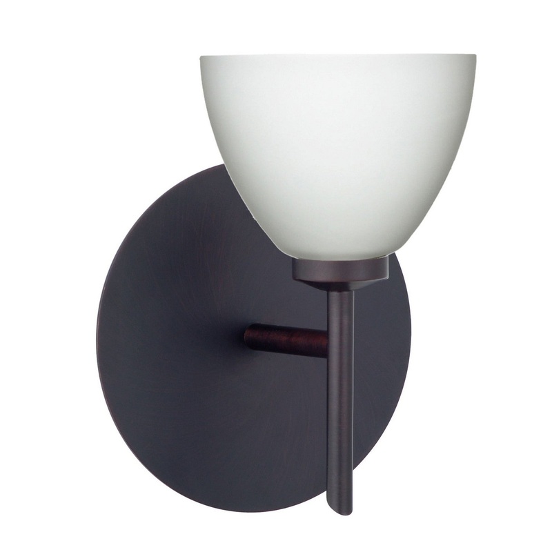 Besa 1SW-185807-BR Divi One Light Wall Sconce Bronze