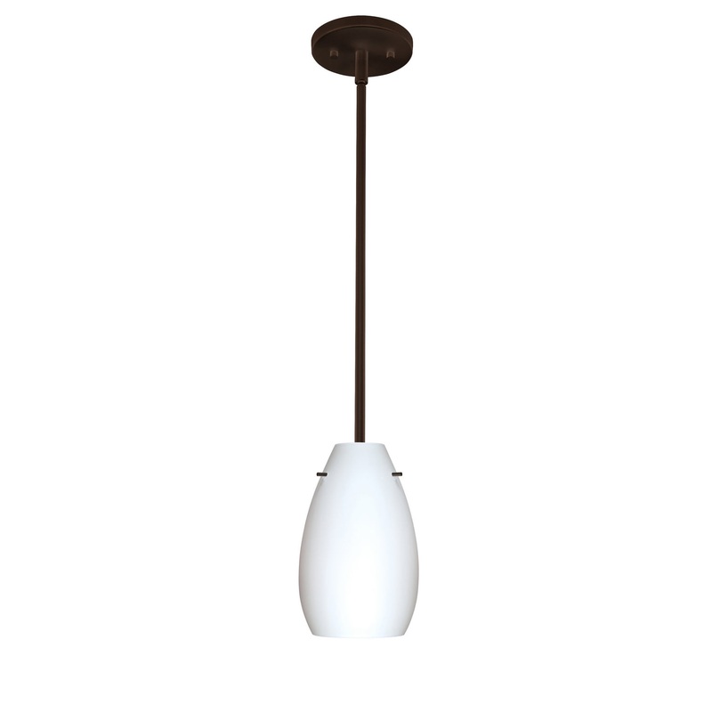 Besa 1TT-412607-LED-BR Pera One Light Pendant Bronze