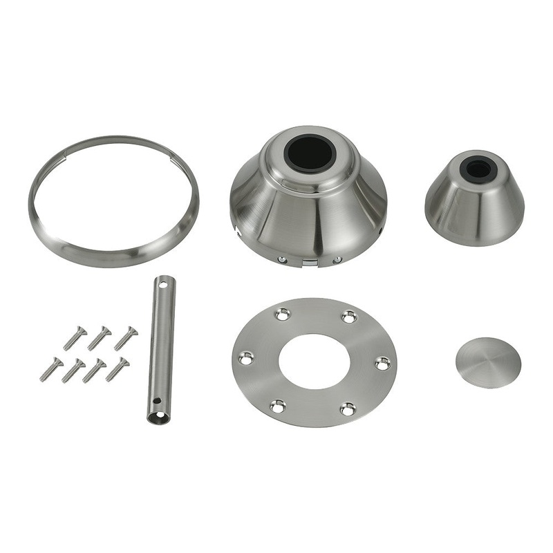 Custom Finish Kit from the Maverick Collection in Brushed Steel Finish by Visual Comfort Fan
