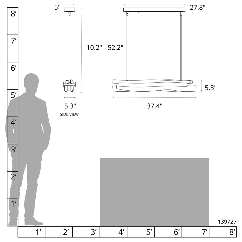 Landscape LED Pendant Natural Iron