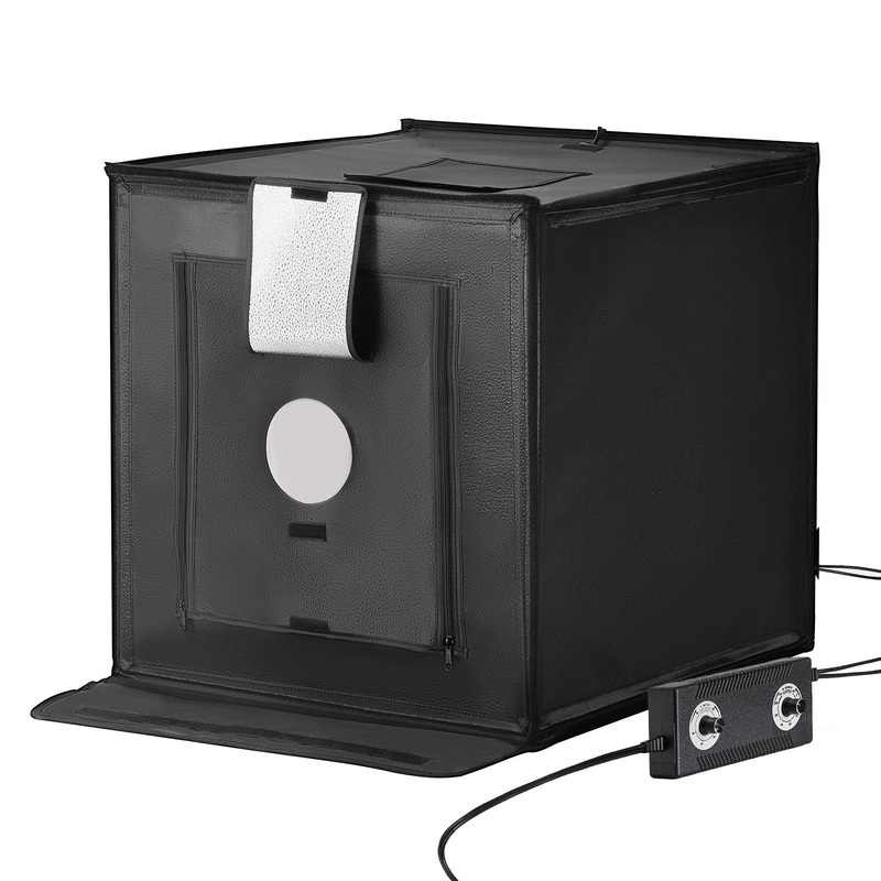 VEVOR Photo Studio Light Box 3000-5600K Adjustable 3 Color Temperatures, 50.5 x 48.5 x 49.5 cm