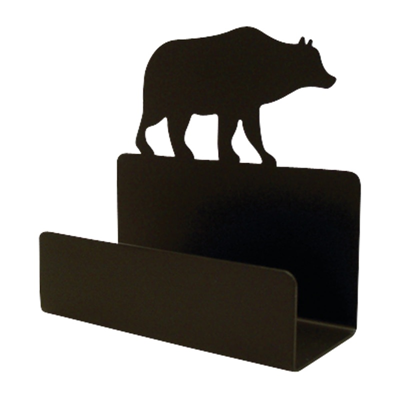 Village Wrought Iron BCH-14 Bear Business Card Holder