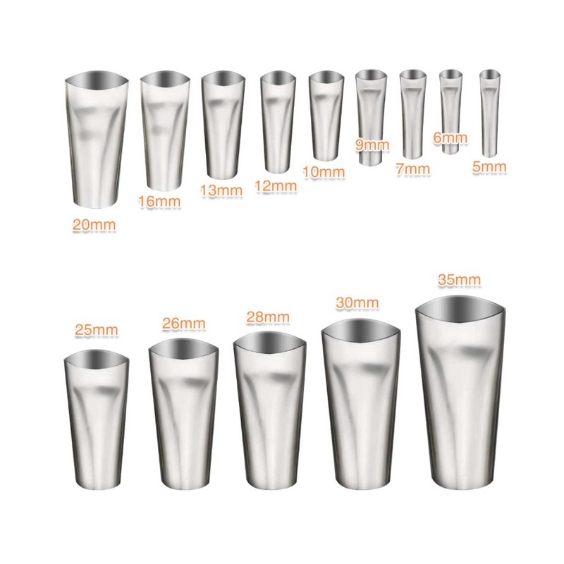 14pc Stainless Steel Caulking Nozzles – Sealant Applicator Accessory Tool Set