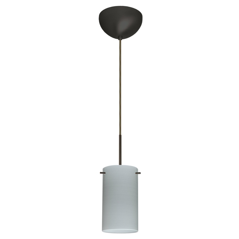 Besa 1BC-4404KR-HAL-BR Stilo One Light Pendant Bronze