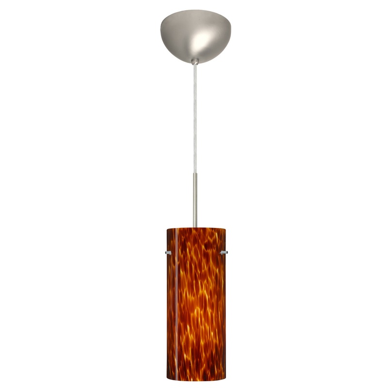Besa 1JC-412318-LED-SN Stilo One Light Pendant Satin Nickel
