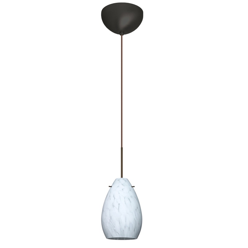 Besa 1XC-171319-LED-BR Pera One Light Pendant Bronze