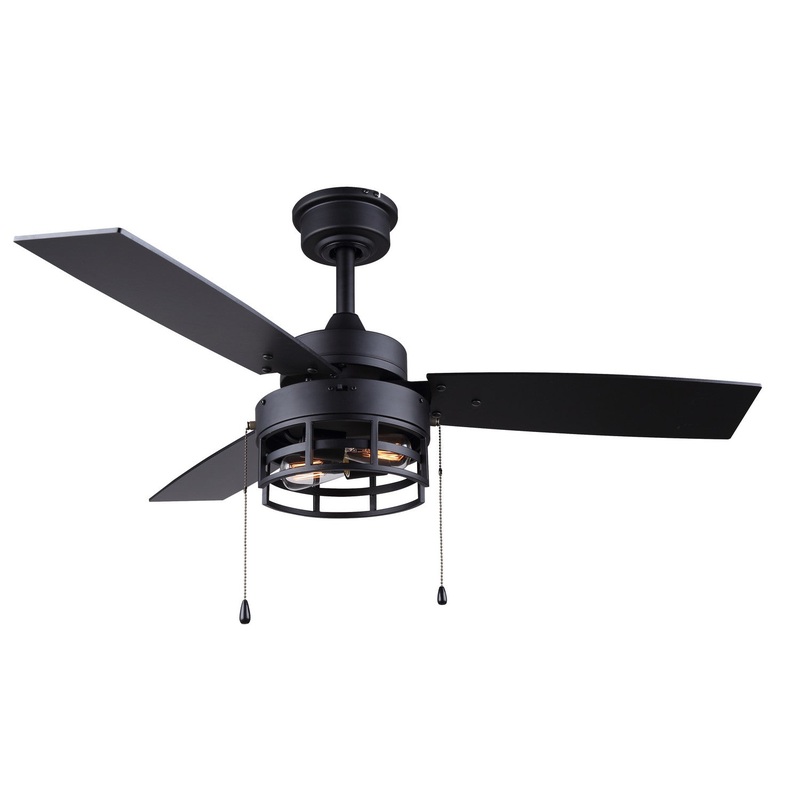 Canarm CF42ATT3BK Attley 42″Ceiling Fan Matte Black