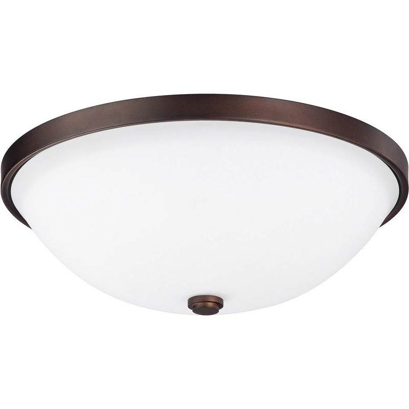 Capital Lighting 2323BB-SW Perkins 2 Light Flush Mount Burnished Bronze
