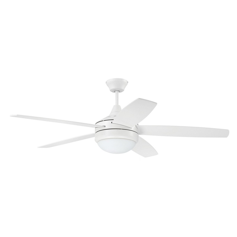 Craftmade PHZ52W5 Phaze II 5- Blade 52″Ceiling Fan White