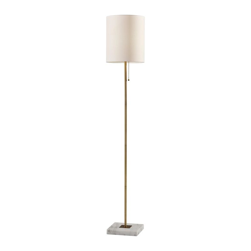 Fiona Floor Lamp Antique Brass