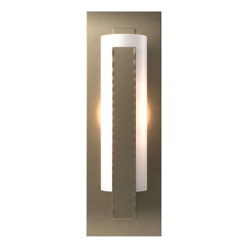 Forged Vertical Bar Sconce Soft Gold