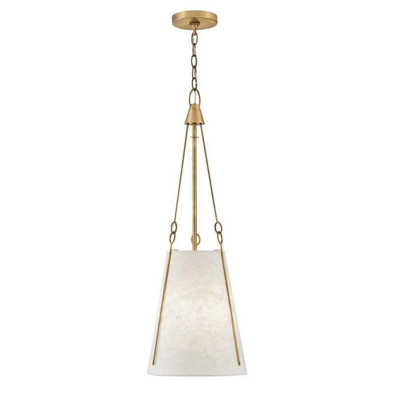 LED Pendant from the Danvers Collection in Lacquered Dark Brass Finish by Hinkley