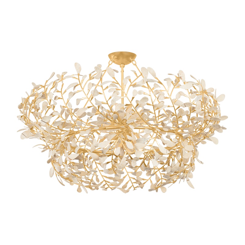 Maybrook 8-Light Chandelier Vintage Gold Leaf