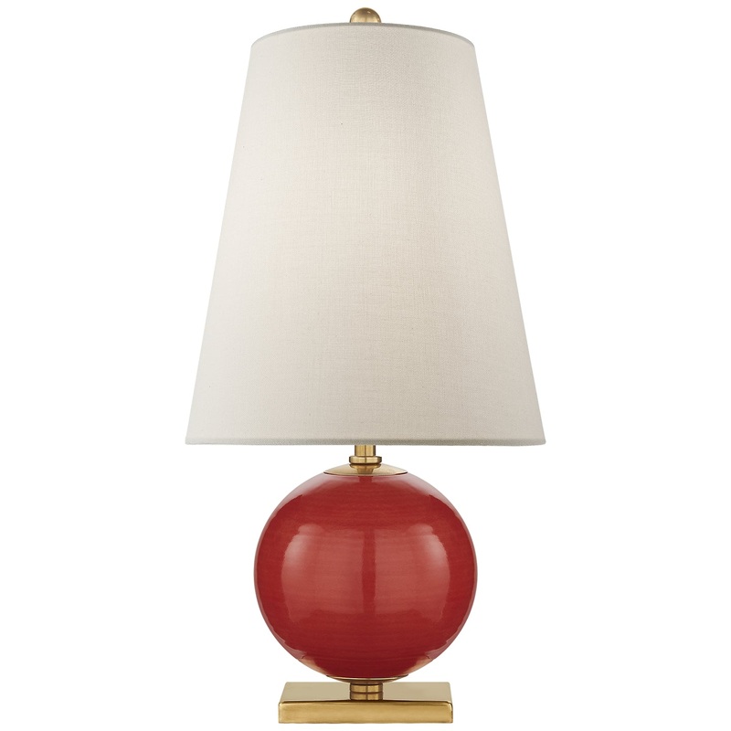 One Light Accent Lamp from the Corbin Collection in Maraschino Finish by Visual Comfort Signature