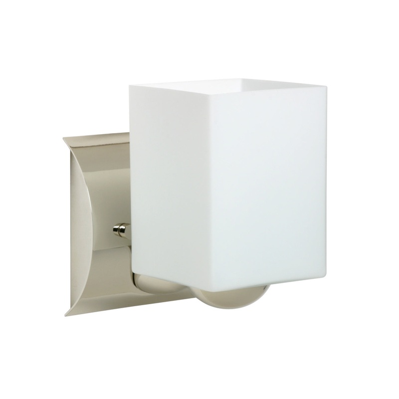 One Light Wall Sconce from the Rise Collection in Chrome Finish by Besa