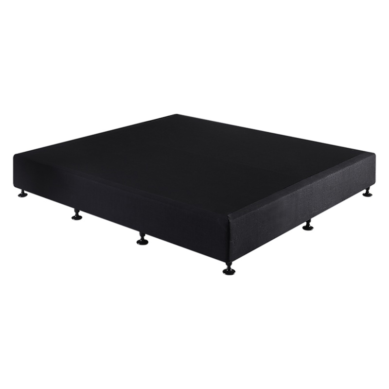 Palermo King Ensemble Bed Base Midnight Black Linen Fabric