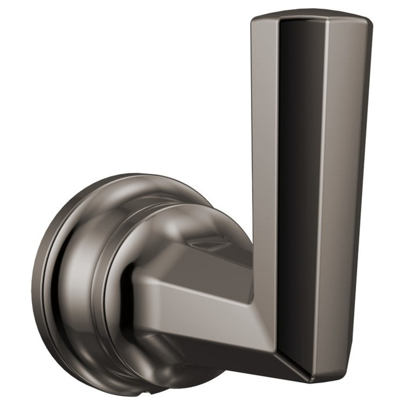 Robe Hook Beauclere Single Brilliance Black Onyx 3 Inch Wall Mount Metal