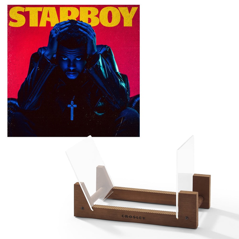 The Weeknd Starboy – Double Vinyl Album & Crosley Record Storage Display Stand