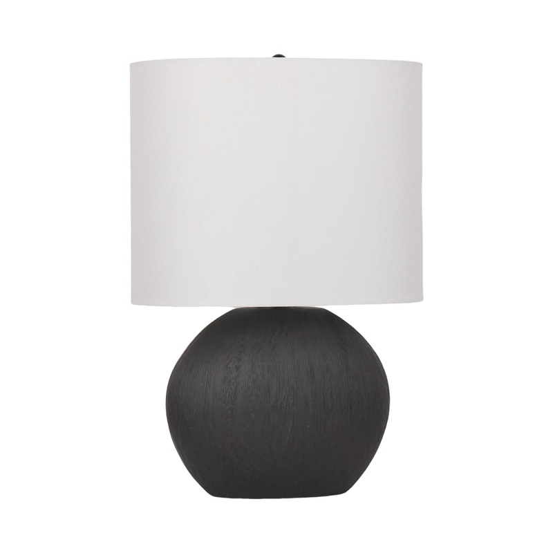 Tinsley 25″H Textured Ceramic Table Lamp Matte Black